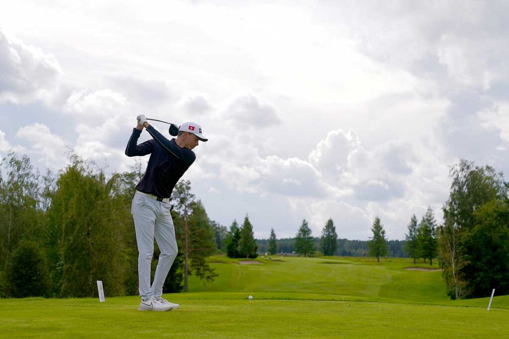 Loic Naas, member of the Swiss National Team of Golf